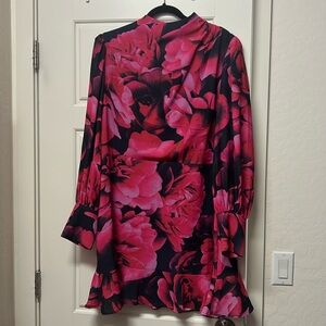 Express Floral Mini Dress Sz XL